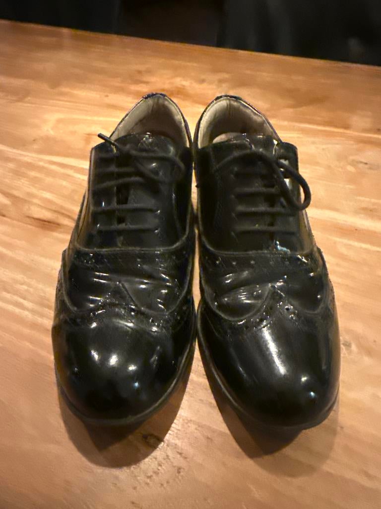 Clarks zwarte lakschoenen met veters, Ophalen of Verzenden, Gedragen, Zwart, Schoenen met lage hakken