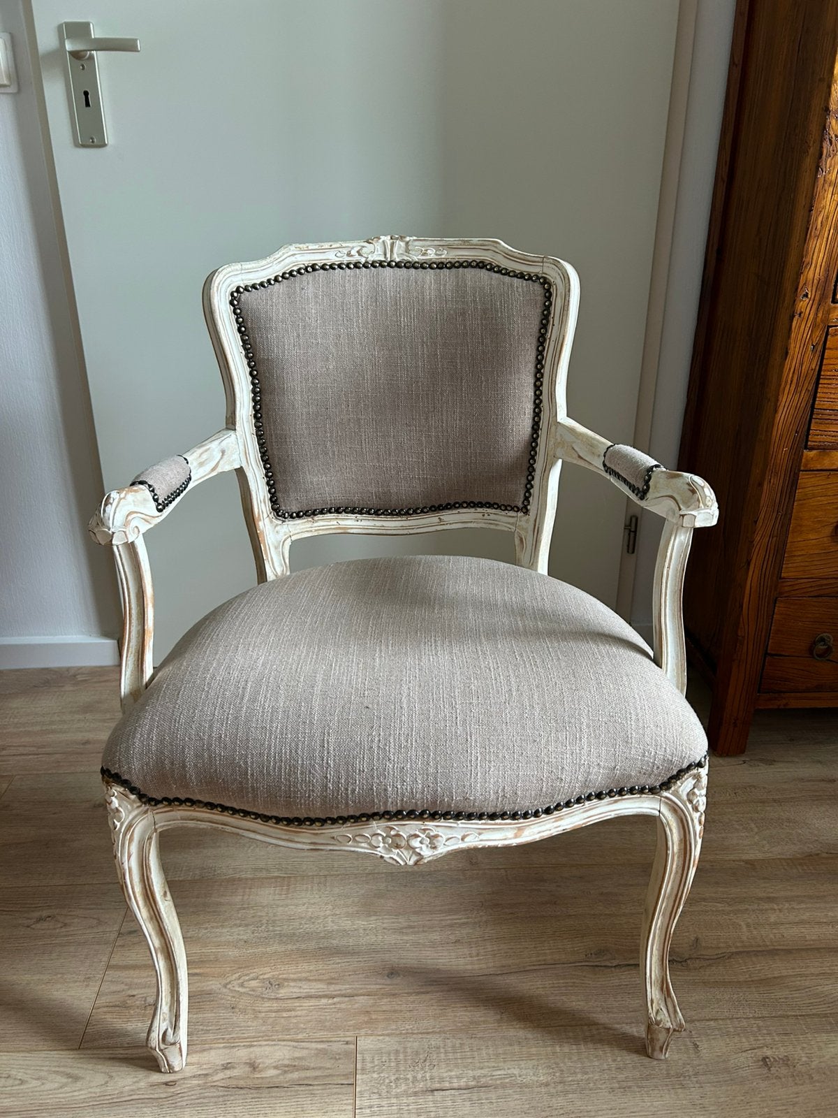 Brocante stoel, Ophalen