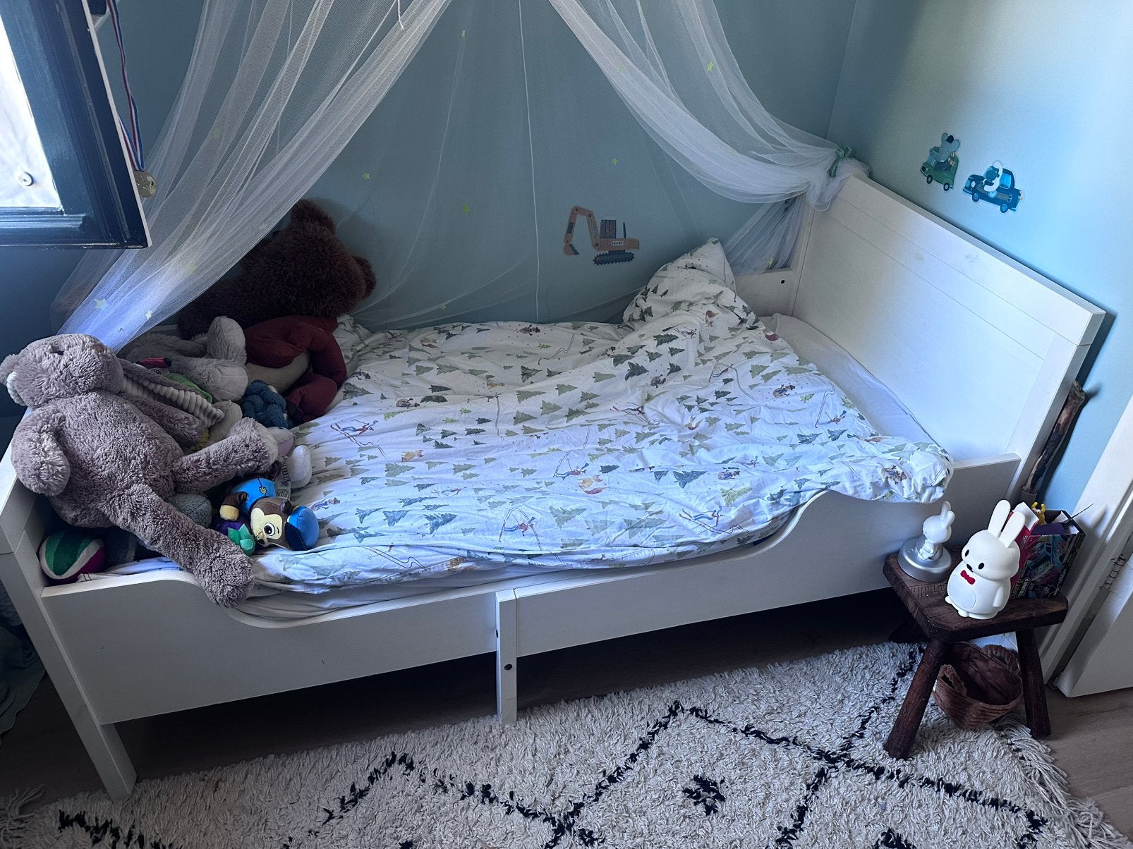 Ikea Sundvik meegroeibed incl matras(sen), Ophalen, Gebruikt, 70 tot 85 cm, Matras