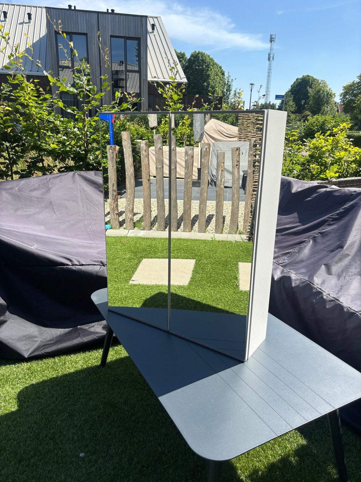 Spiegelkast IKEA EHNET, Ophalen, Zo goed als nieuw, Wit, Overige typen