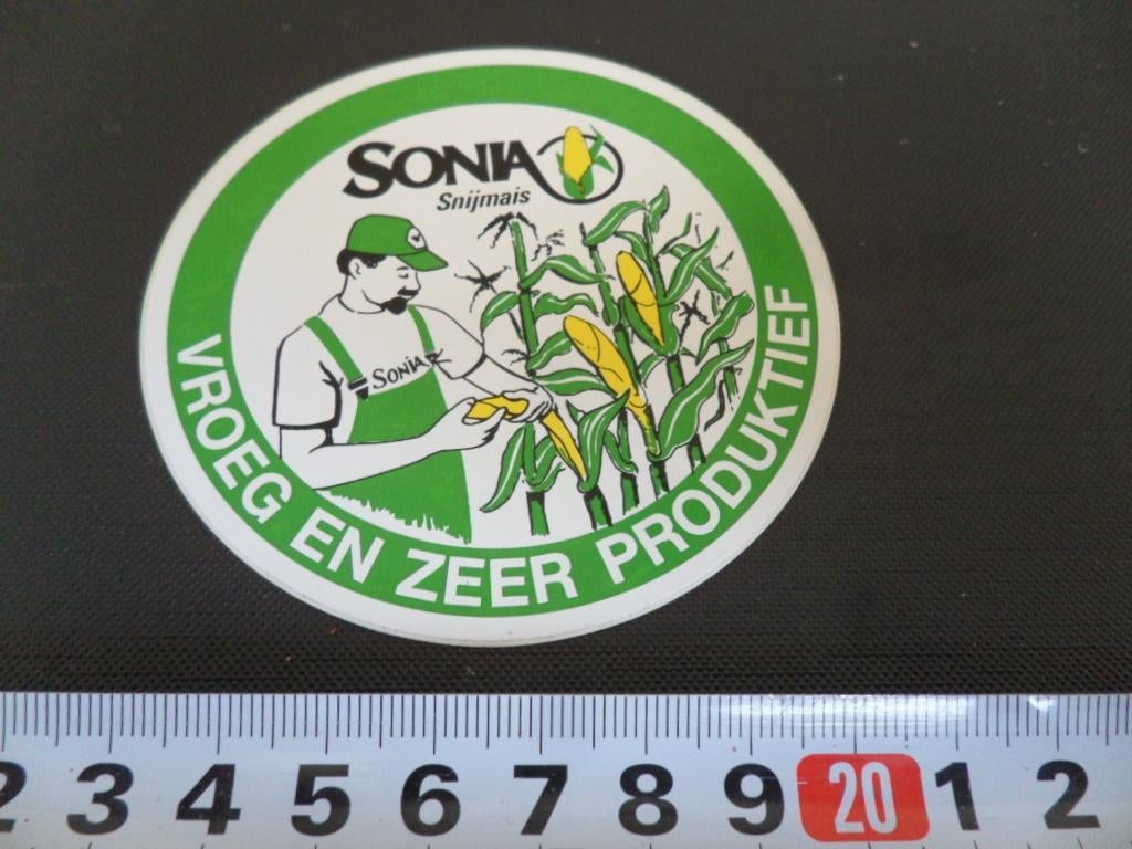 sticker SONIA Snijmais Vroeg en zeer produktief, Ophalen, Zo goed als nieuw