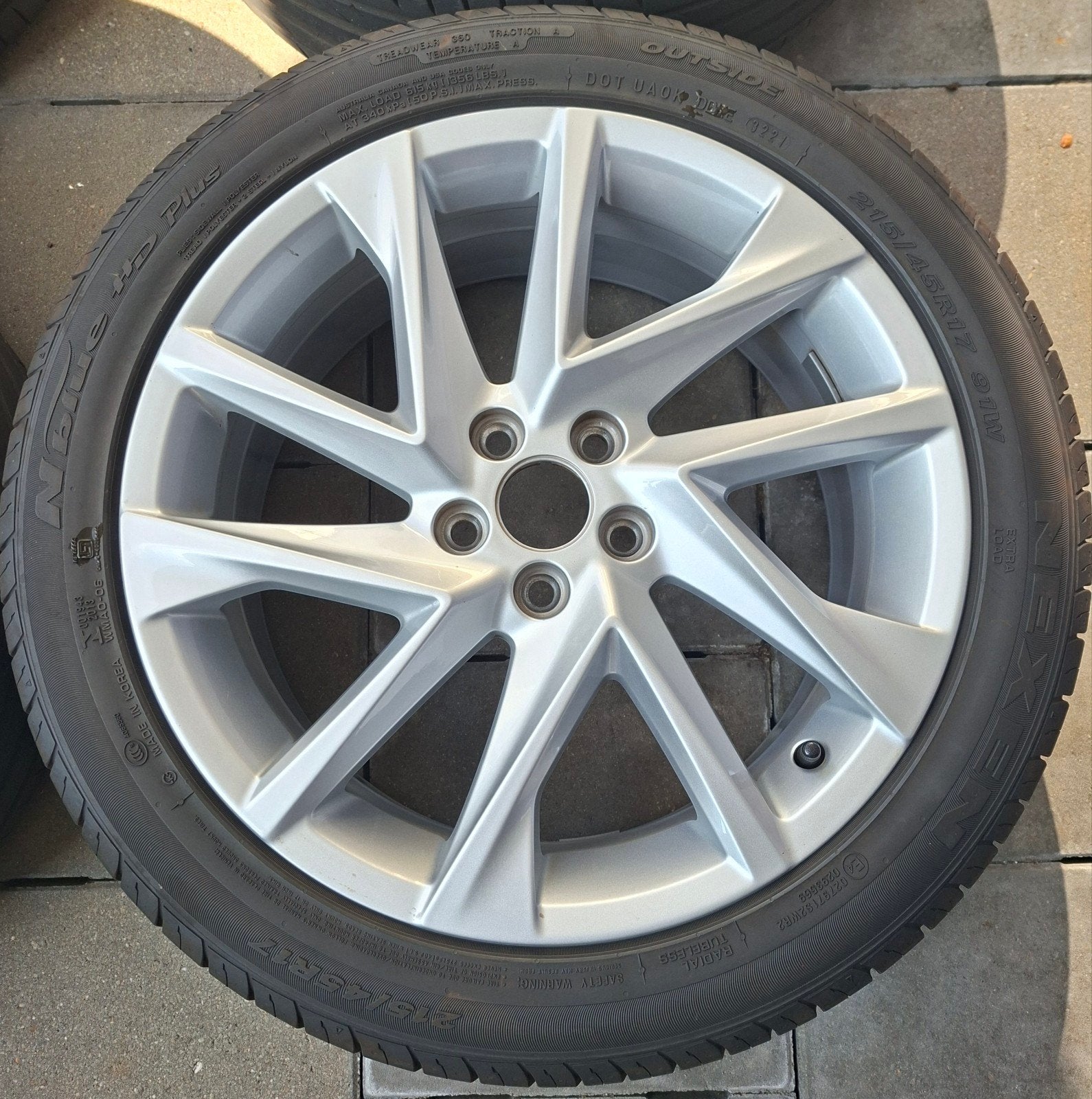 Originele 17inch Seat velgen met zomerbanden, Auto-onderdelen, Banden en Velgen, Ophalen, 215 mm, Banden en Velgen, 17 inch