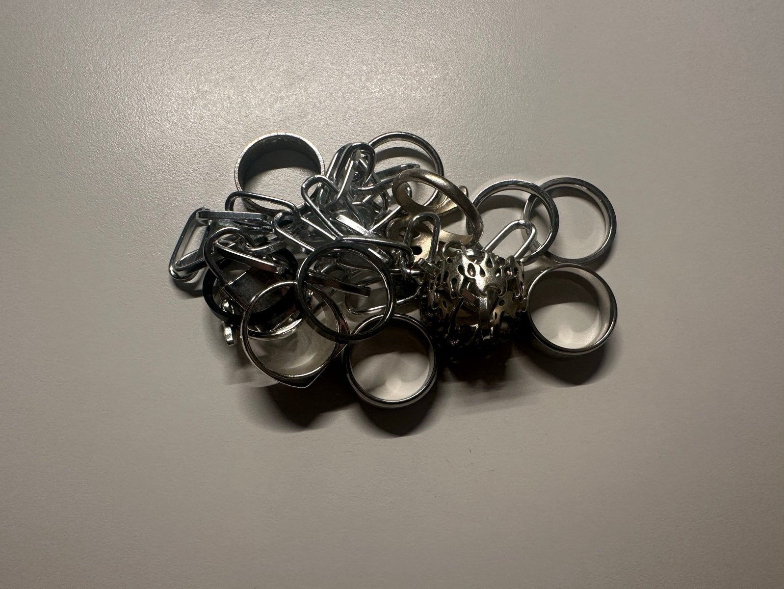 Partij Zilveren Ringen en Accessoires, Ophalen of Verzenden, Gebruikt, Zilver, Dame of Heer