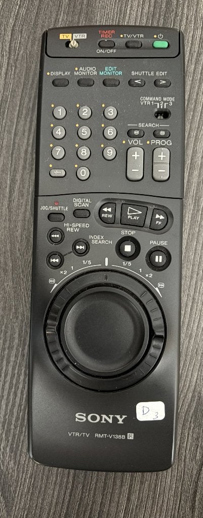 Sony Remote control VTR-TV RMT-V138B, Ophalen of Verzenden, Gebruikt, Overige typen