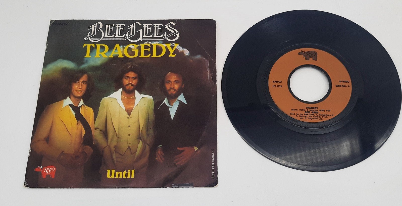 Bee Gees Tragedy / Until  7" single, Ophalen of Verzenden, Gebruikt, Pop
