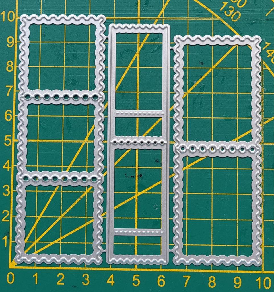 Nieuw  Snijmal  postzegel frame, Hobby en Vrije tijd, Scrapbooking, Ophalen of Verzenden, Frame of Mal