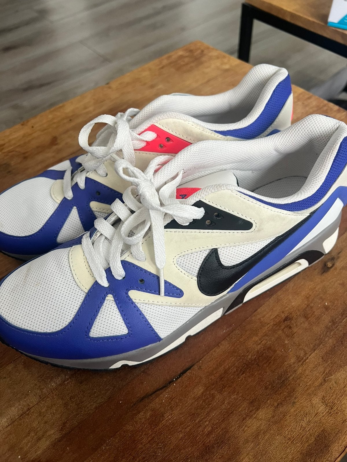 Nike air structure 91 Triax Violet White 44 max, Kleding | Heren, Schoenen, Verzenden, Wit, Nieuw, Sneakers of Gympen