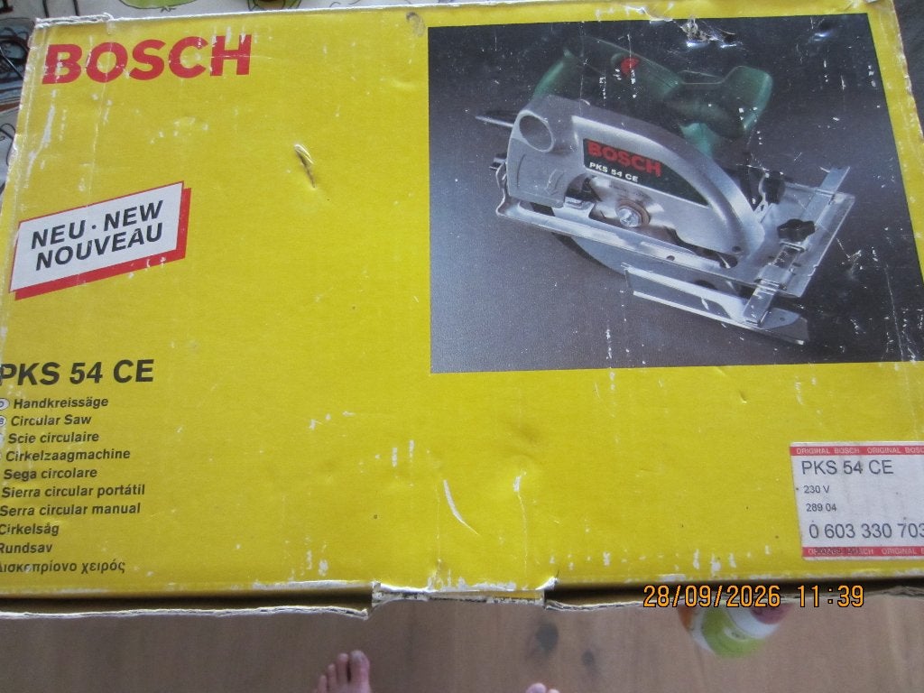 cirkelzaag machine, Ophalen, Cirkelzaag, 600 tot 1200 watt, Zo goed als nieuw