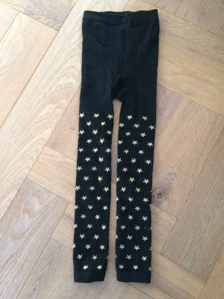 zwarte legging met gouden sterren Terstal 116/122, Kinderen en Baby's, Kinderkleding | Maat 116, Broek, Meisje, Terstal, Ophalen of Verzenden