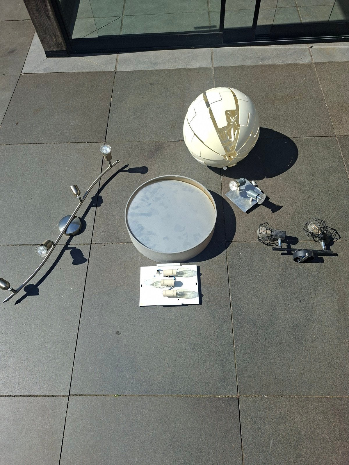 Diverse lampen en verlichting (partij), Huis en Inrichting, Overige merken, Gebruikt, GU10, Zilver