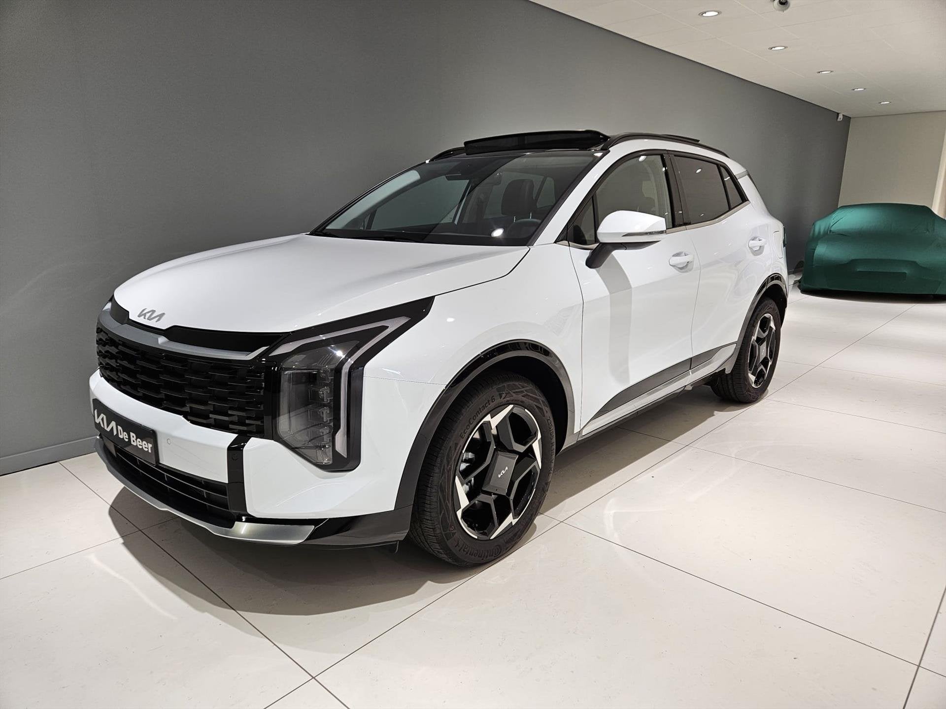 KIA Sportage 1.6 T-GDi 239pk Hybrid AT6 DynamicPlusLine, Auto's, Gebruikt, 4 cilinders, 179 pk, Leder en Stof