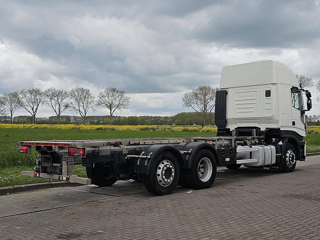 IVECO AS260S42 STRALIS 6x2 intarder alcoa's, Auto's, Vrachtwagens, Automaat, Euro 6, Iveco, Wit