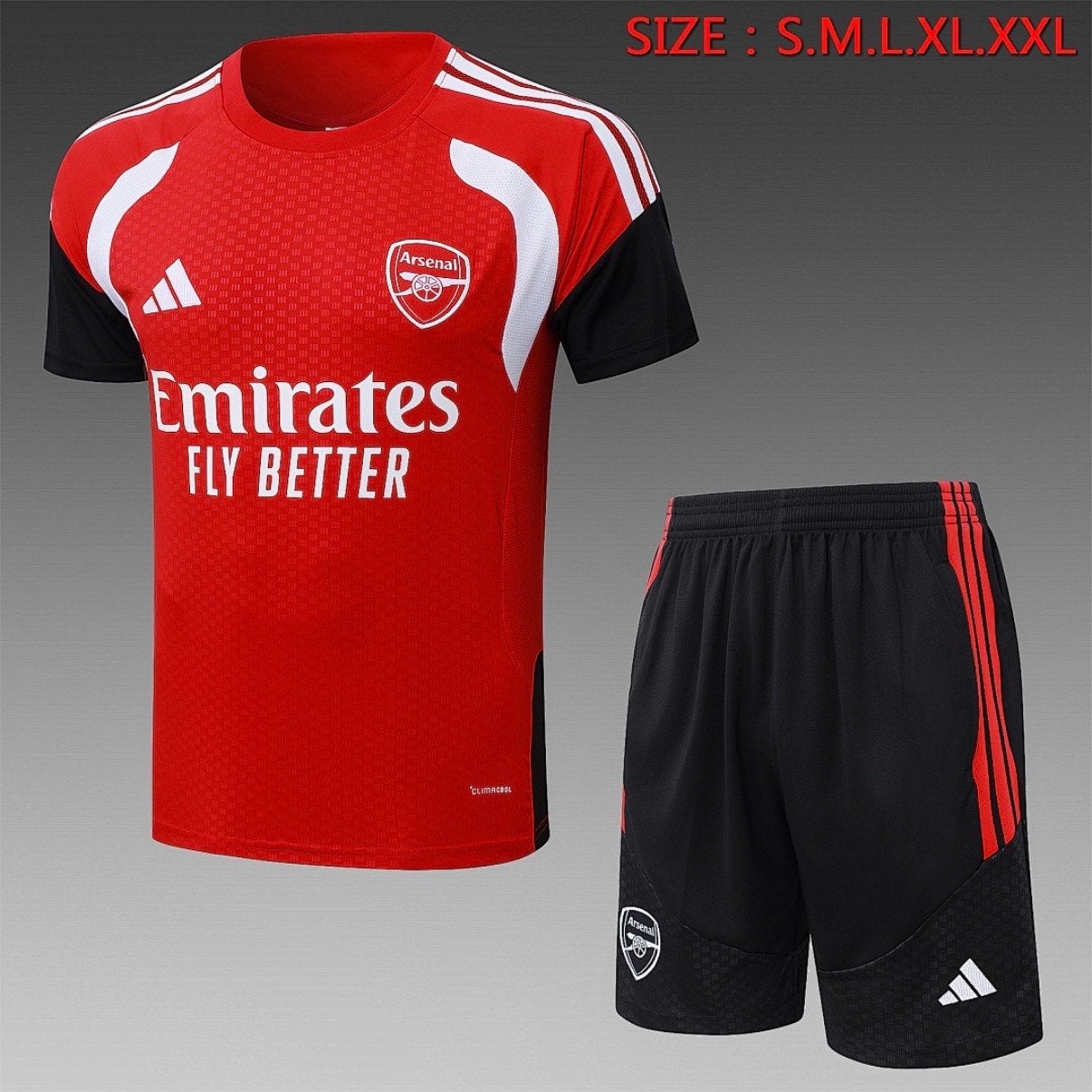 Arsenal Thuisshirt en Broekje - Emirates Fly Better, Ophalen of Verzenden, Nieuw, Rood