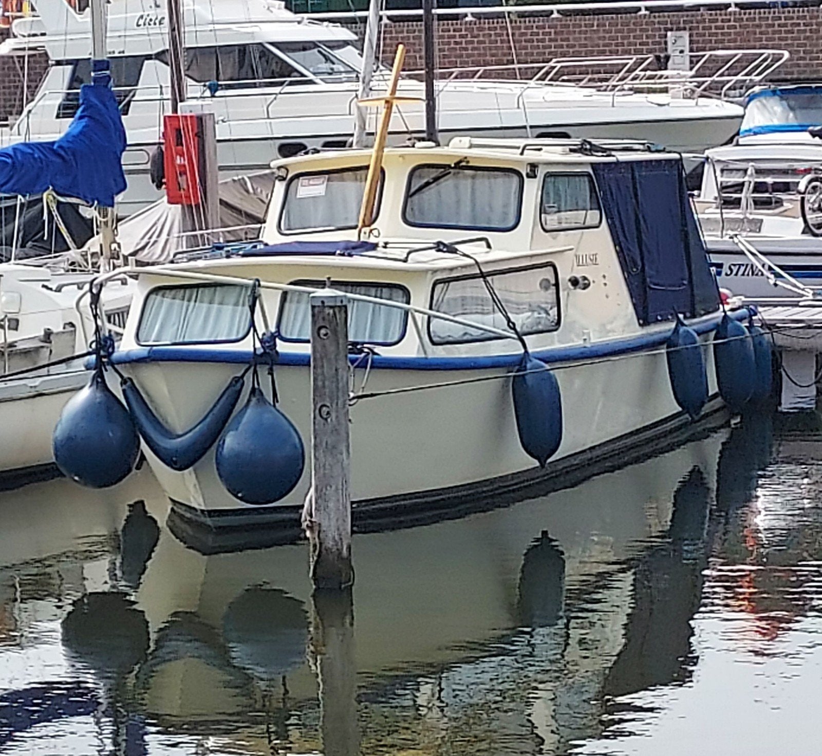 Goed onderhouden Tjeukemeer kruiser 7.50 x 2.60, Overige merken, Gebruikt, 1.90 meter, Buitenboordmotor