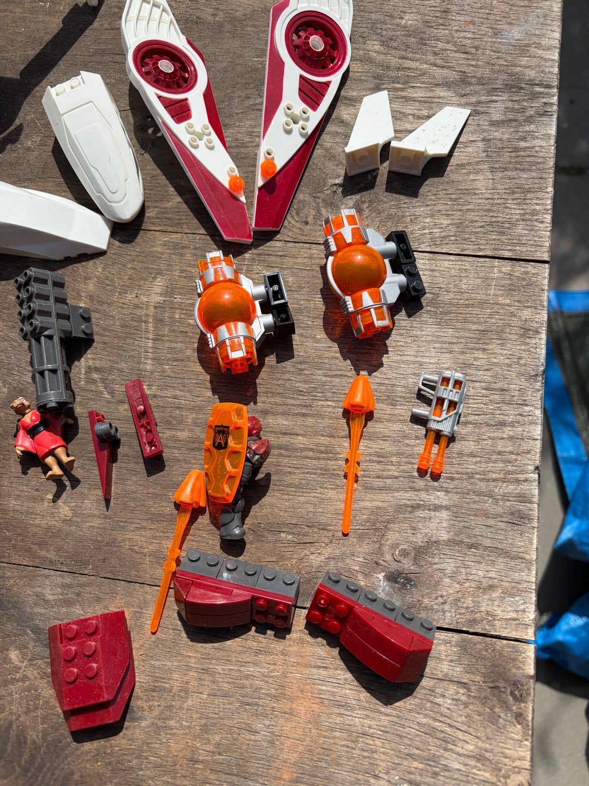 Grote partij 6 kg diverse bouwstenen (Lego, Megabloks, etc.), Ophalen, Gebruikt, Megabloks