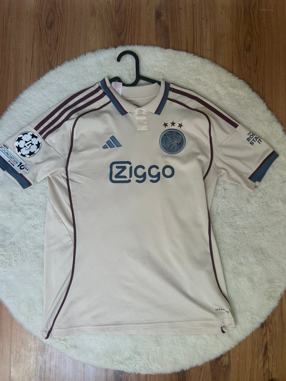 Ajax Uitshirt Kenneth Taylor #8 - Maat 176 / 15-16 Jaar, Sport en Fitness, Voetbal, Maat S, Verzenden, Zo goed als nieuw, Shirt