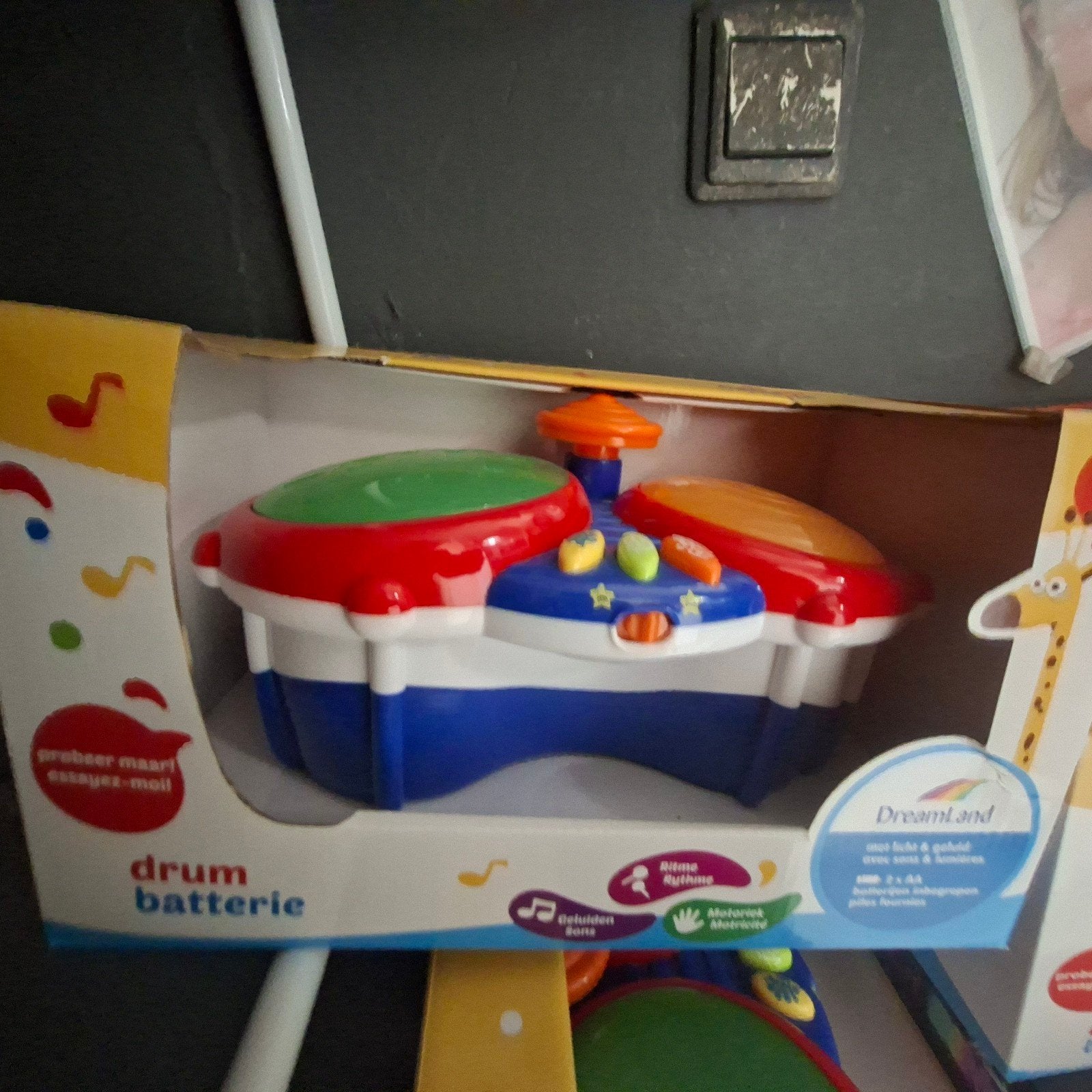 Dreamland Drum Batterij - Baby Muziekinstrument, Ophalen, Nieuw, Overige typen, Met licht