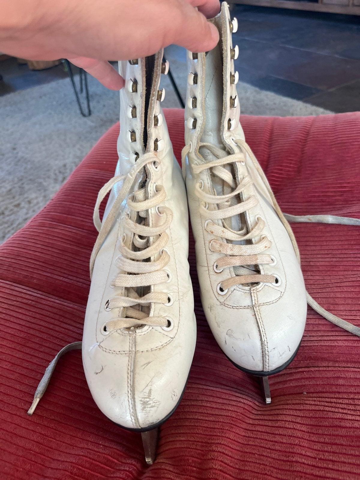 Witte kunstschaatsen, maat 39 - Tango Spezial Stahl, Sport en Fitness, Schaatsen, Ophalen, Gebruikt, Kunstschaatsen, Overige merken