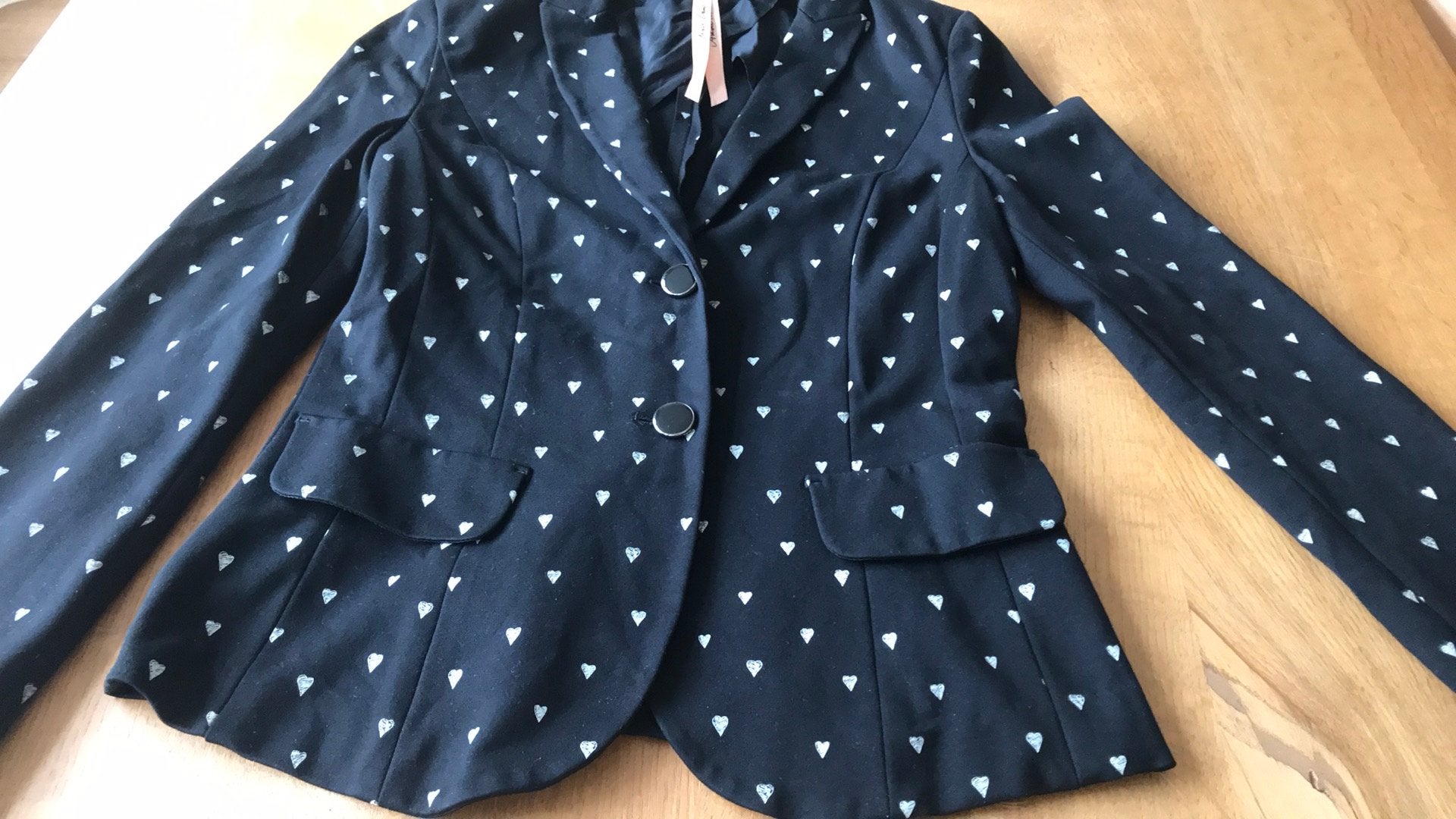 Marccain stretch jasje zwart wit 2/36, Ophalen of Verzenden, Zo goed als nieuw, Maat 36 (S), Zwart