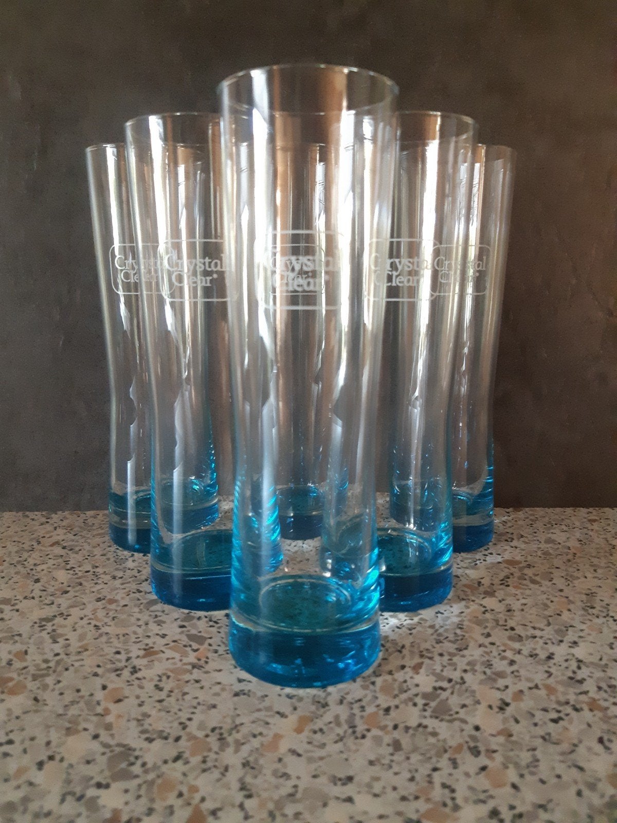 6 Crystal Clear Glazen NIEUW., Ophalen, Nieuw, Frisdrankglas