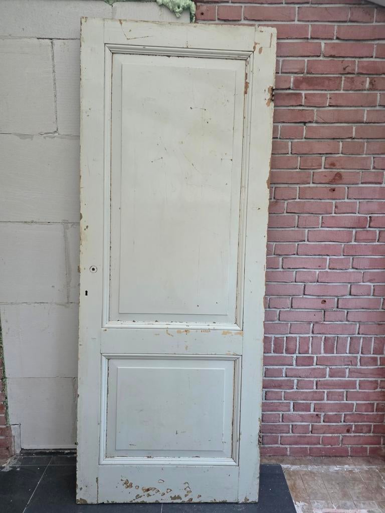 Oude paneeldeur - Authentieke houten deur, Ophalen, Gebruikt, 80 tot 100 cm, Binnendeur