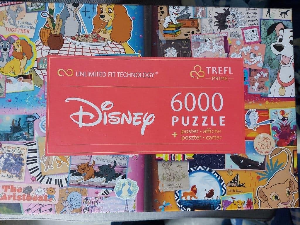 Treff disney 6000 stukjes puzzel, Hobby en Vrije tijd, Ophalen of Verzenden, Meer dan 1500 stukjes, Zo goed als nieuw, Legpuzzel