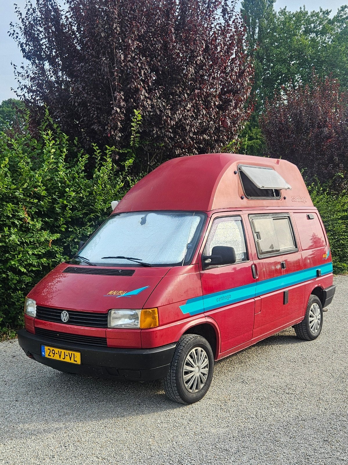 Carthago Malibu - VW T4, 1991, 2.4D, Buscamper of Camperbus, Ringverwarming, Tot en met 2, Particulier