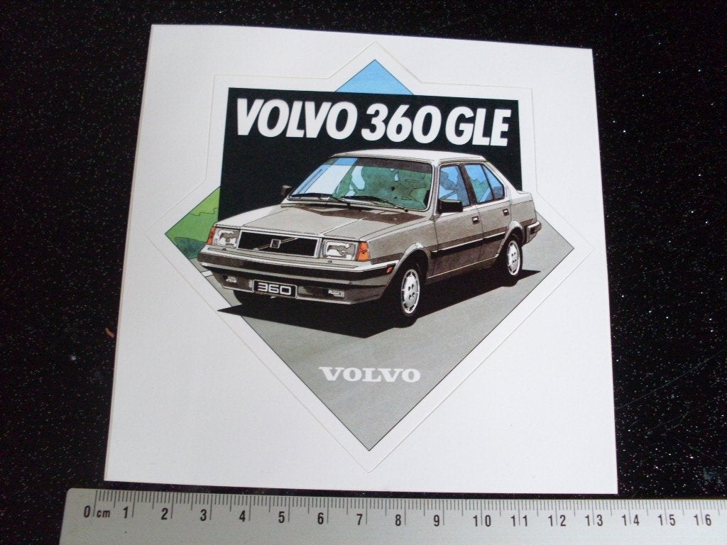 sticker volvo 360 gle vintage car, Ophalen of Verzenden, Zo goed als nieuw, Auto of Motor