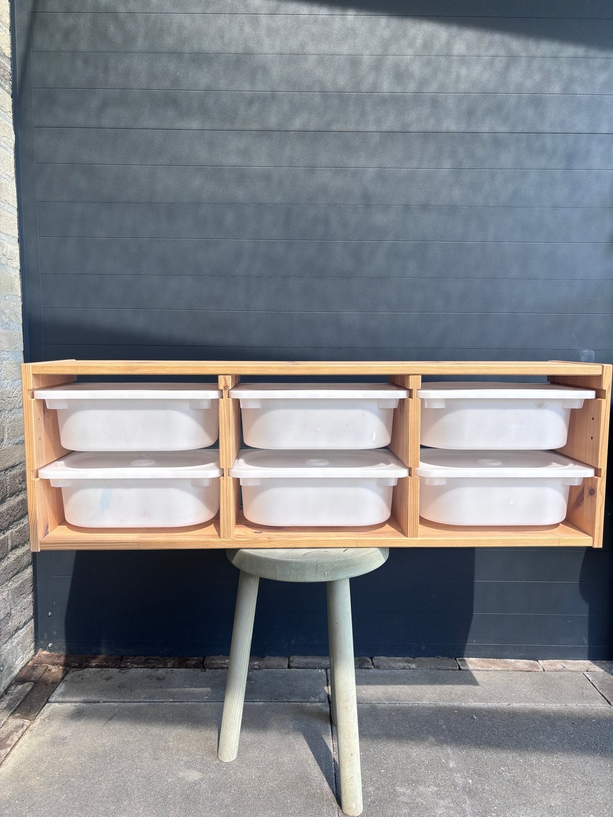 IKEA Trofast wandopberger met bakjes en deksels, Ophalen, Gebruikt, Kast