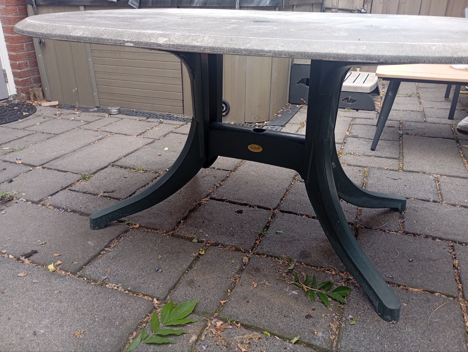 Hartman Prestige Tuintafel 150x90 - Verweerd blad, Tuin en Terras, Ophalen