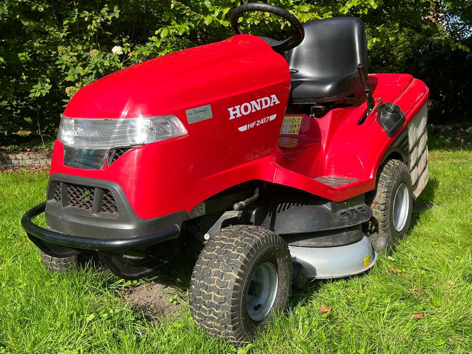 Honda HF 2417 Zitmaaier, Ophalen, Cirkelmaaier, Gebruikt, Opvangbak