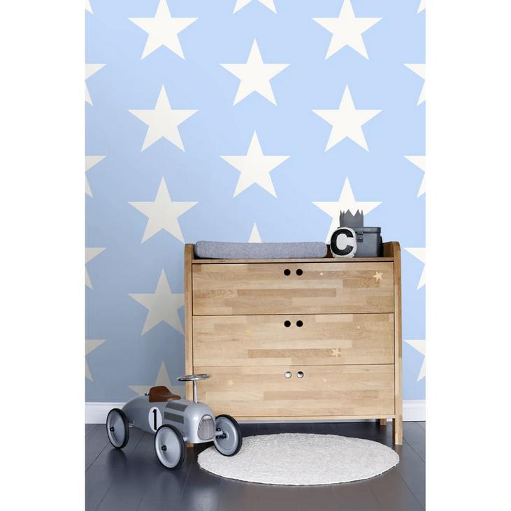 Sterbehang Esta Home 138707 Blauw, Ophalen of Verzenden, Minder dan 10 m², Blauw