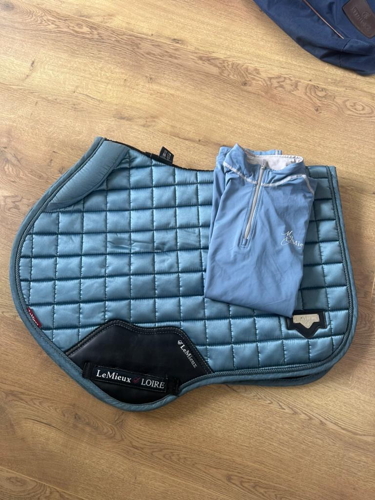 Loire Ice blue Lemieux dekje maat L+baselayer maat 38/ UK 10, Full (L), Ophalen of Verzenden, Zo goed als nieuw, Springdekje