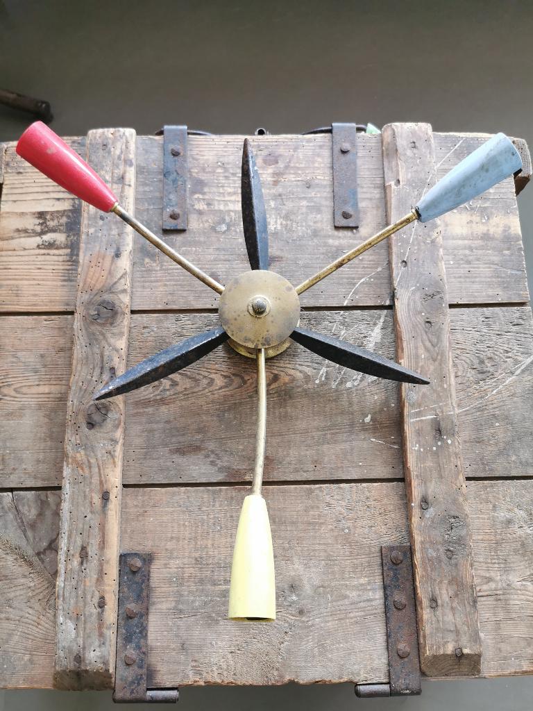 Vintage sputnik lamp 3 armig, Ophalen, Gebruikt, Minder dan 50 cm