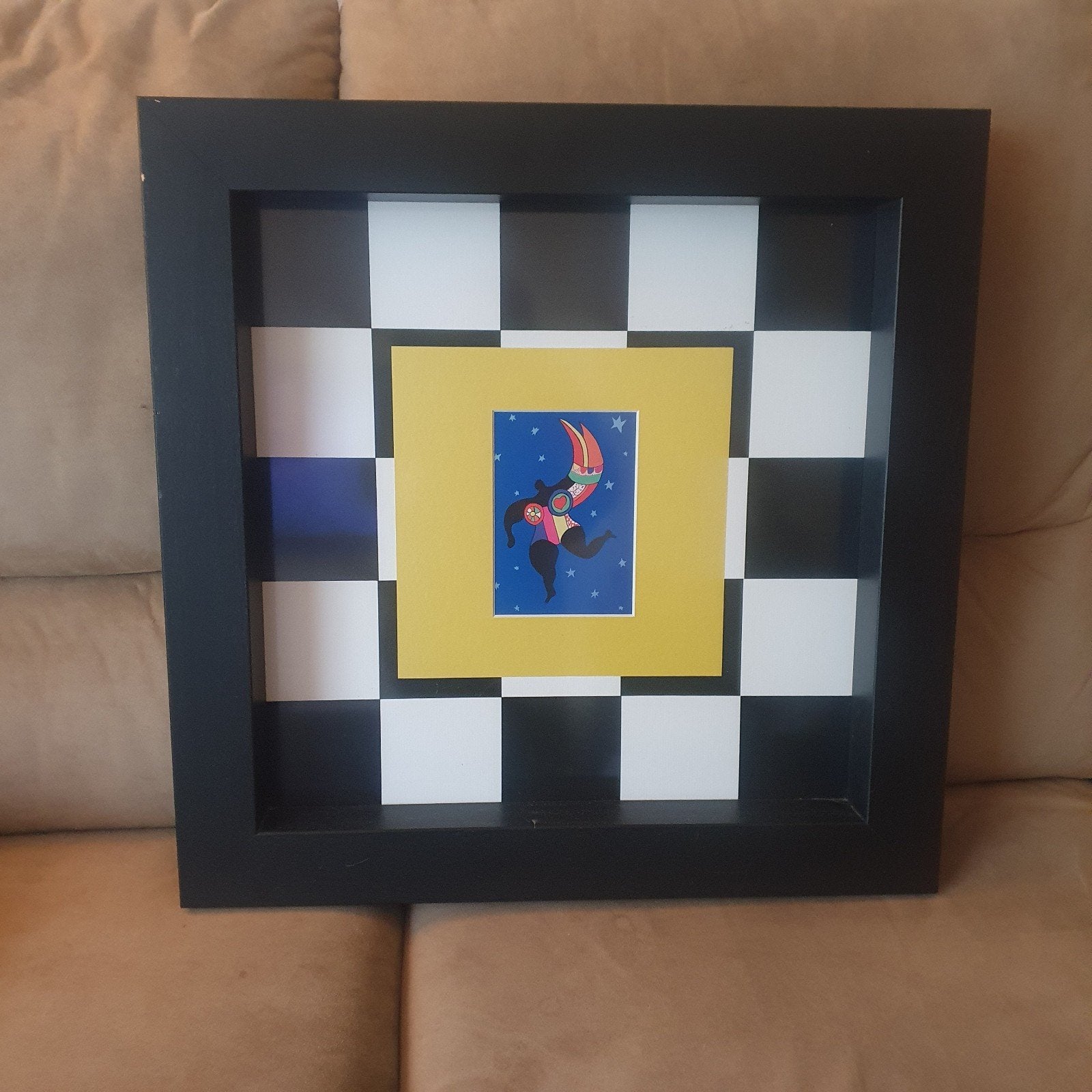 Mooie prent in Passe Partout, Antiek en Kunst, Ophalen of Verzenden