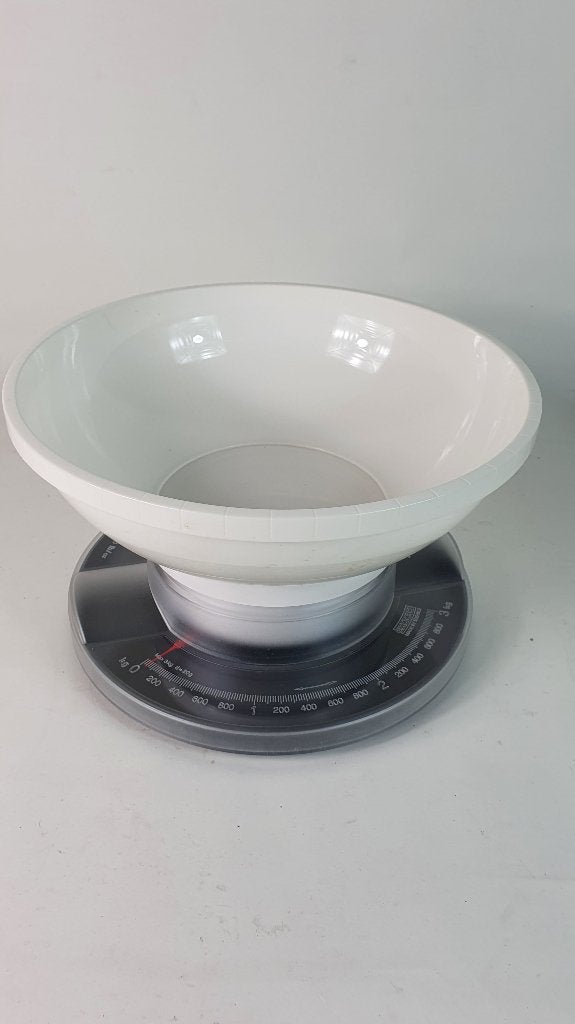 Soehnle Exacta vintage weegschaal rond, 3kg. 8A9, Tweedehands verkoop, Tweedehands verkoop, Gebruikt, Ophalen of Verzenden
