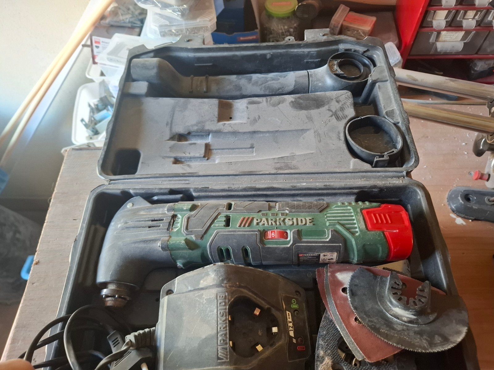 Parkside Multitool, Ophalen, Gebruikt