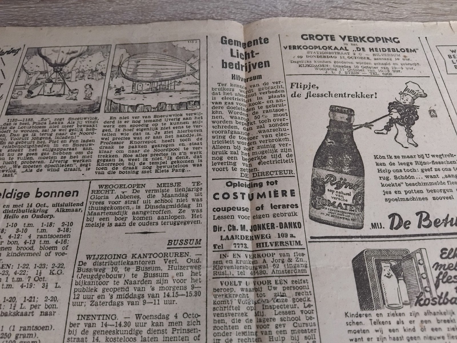 Historische Krant: Het Volk - 29 September 1944, Ophalen of Verzenden, Gelezen, Krant