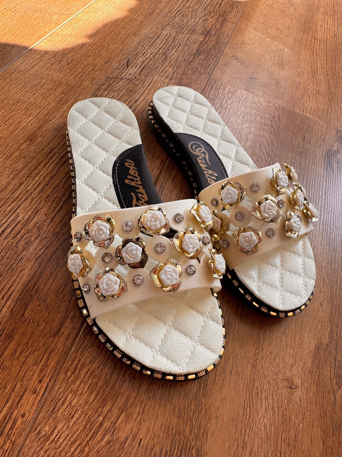 Sandaaltjes met details, Verzenden, Wit, Nieuw, Sandalen of Muiltjes
