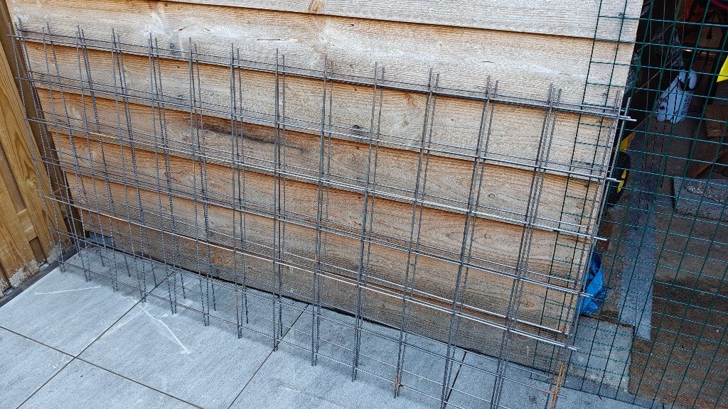Betongaas met mazen 15x15 cm, Ø 5 mm 2x1 mtr, Doe-het-zelf en Verbouw, Metalen, Ophalen, Nieuw, IJzer