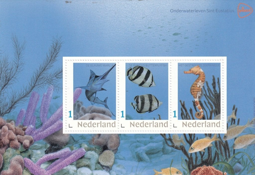 Nederland- 2025.53.9- Postset Onderwaterwereld St Eustatius, Ophalen of Verzenden, Na 1940, Postfris