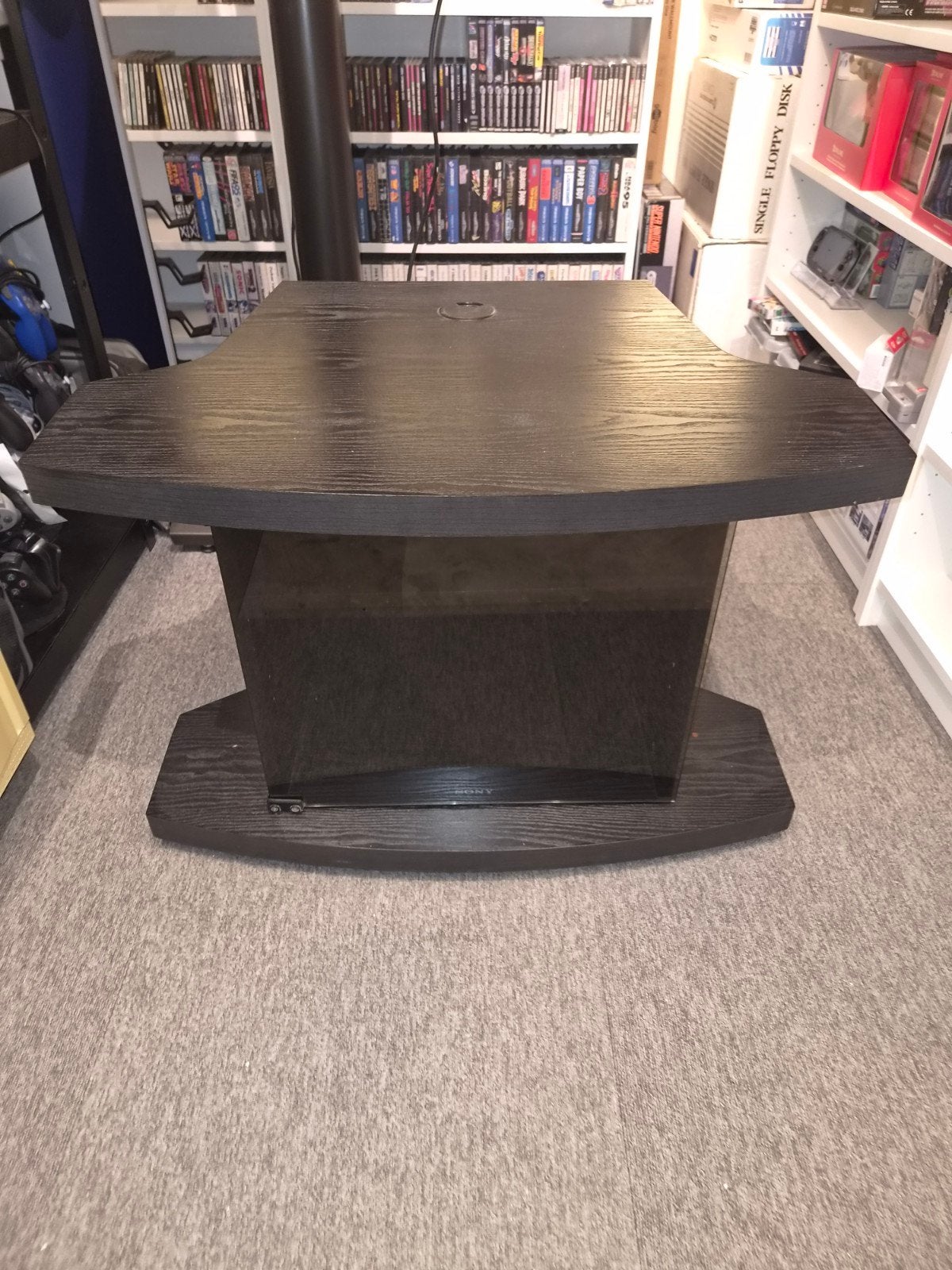 Sony JDB-VF 203 CRT TV-meubel door Jan Des Bouvrie, Ophalen, Gebruikt, 50 tot 100 cm, Glas