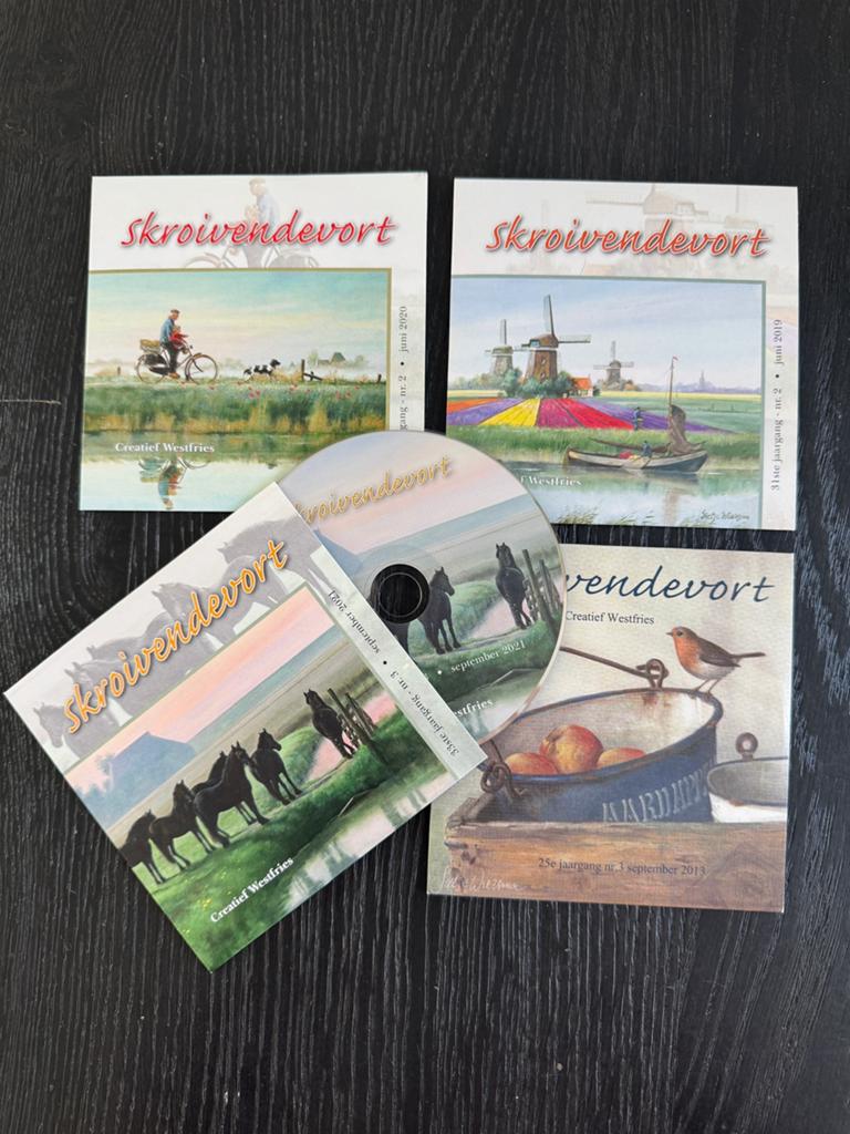 4x cd luisterboek. Skroivendevort, creatief Westfries, Ophalen of Verzenden