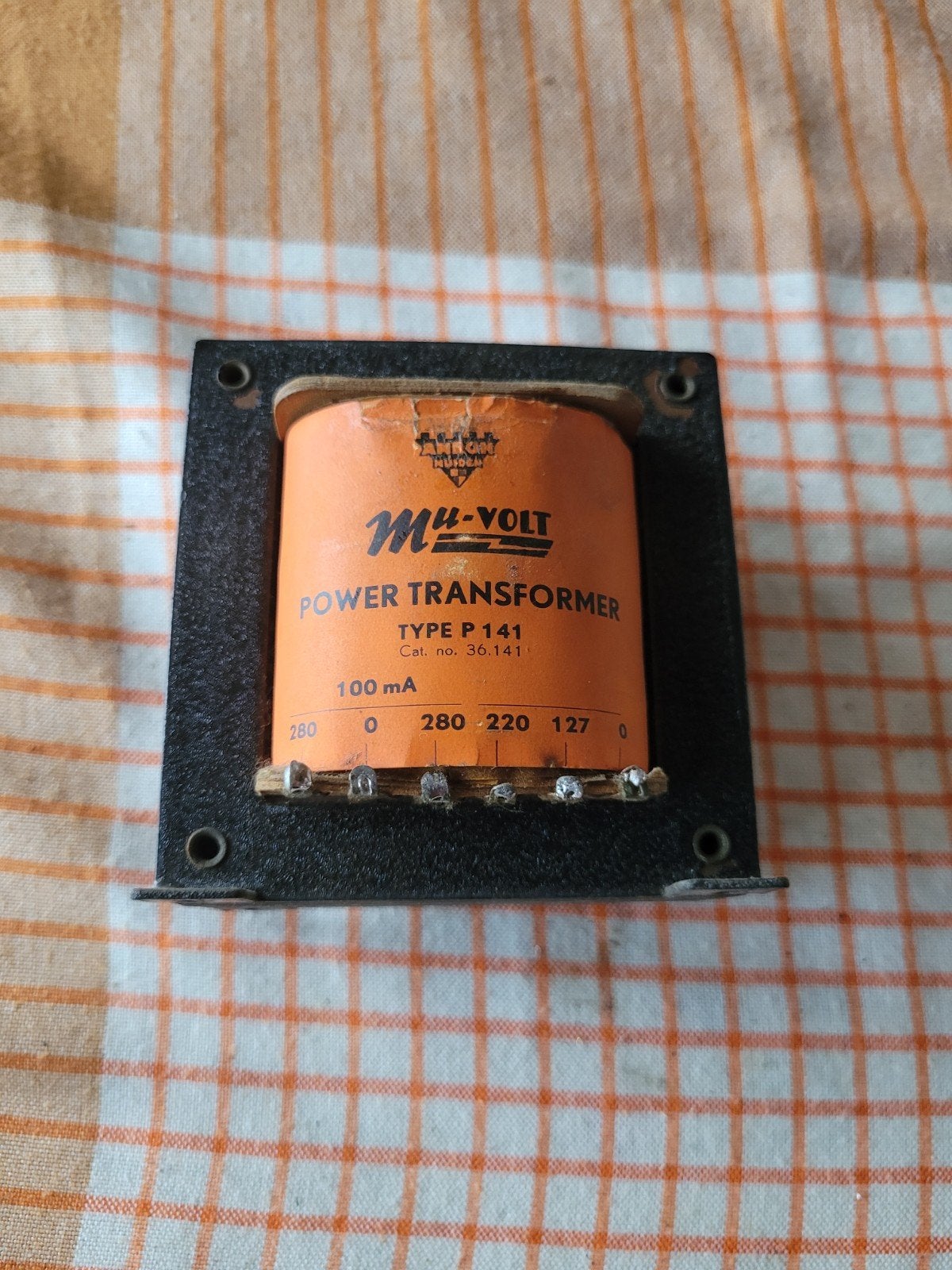 AMROH Mu-Volt Power Transformator Type P 141, 100mA, Ophalen of Verzenden, Overige onderdelen