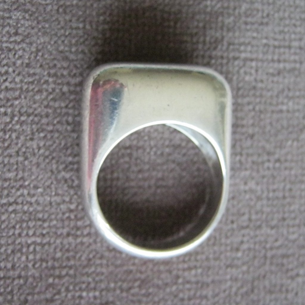Zilveren Vintage ring, zilvermerk 835, maat 17., Gebruikt, Ophalen of Verzenden, 17 tot 18, Dame of Heer