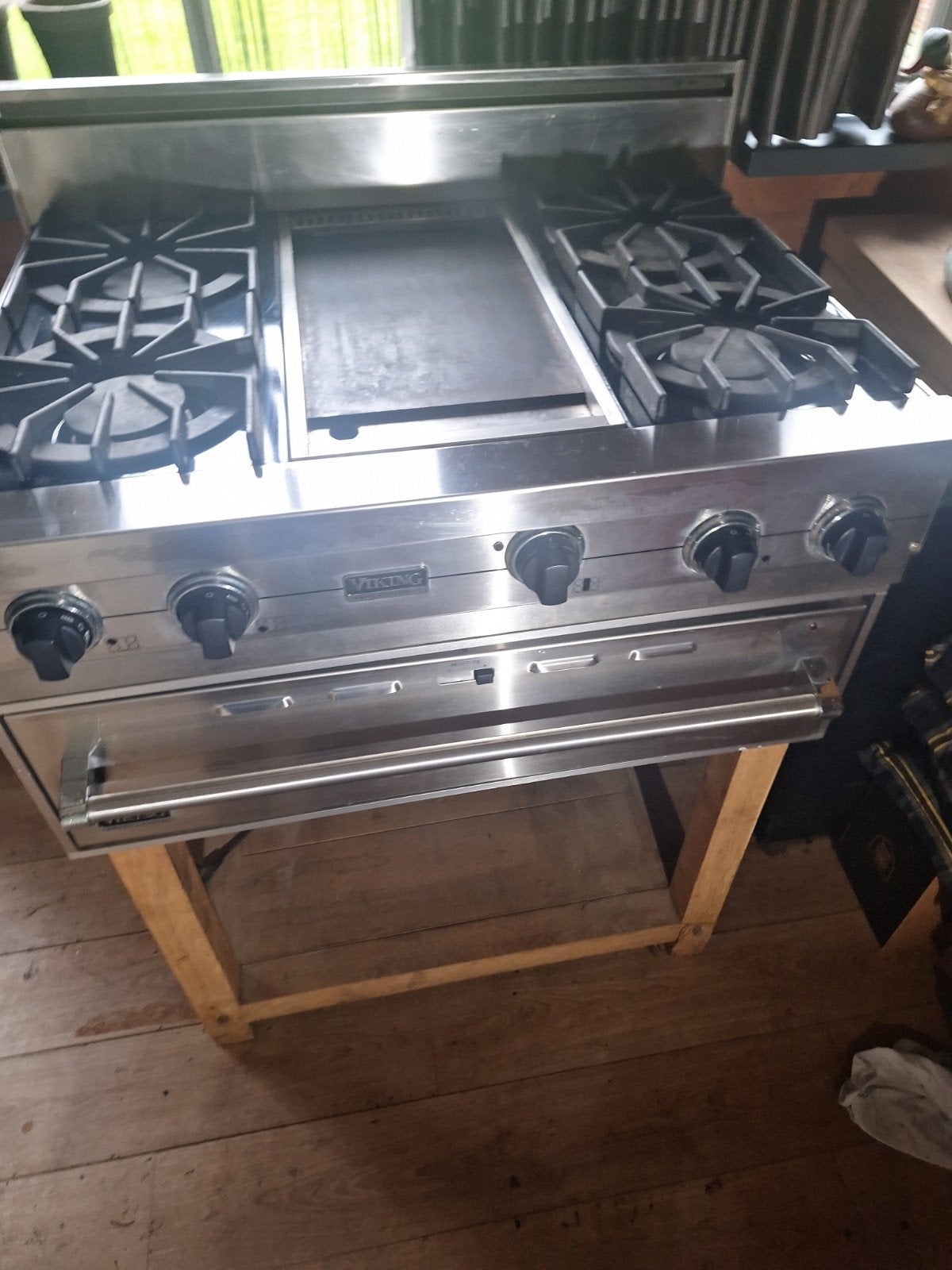 Viking professional fornuis met Viking professional warmhoud, Witgoed en Apparatuur, Ophalen, 60 cm of meer, Zo goed als nieuw