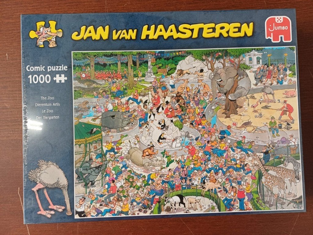 Jan van Haasteren puzzel - in folie - 1000 stukjes - Artis, Ophalen of Verzenden, 500 t/m 1500 stukjes, Nieuw, Legpuzzel