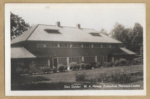 Ansichtkaart Den Dolder W.A Hoeve Zusterhuis Florence-Louise, Ophalen of Verzenden, Voor 1920, Ongelopen, Utrecht