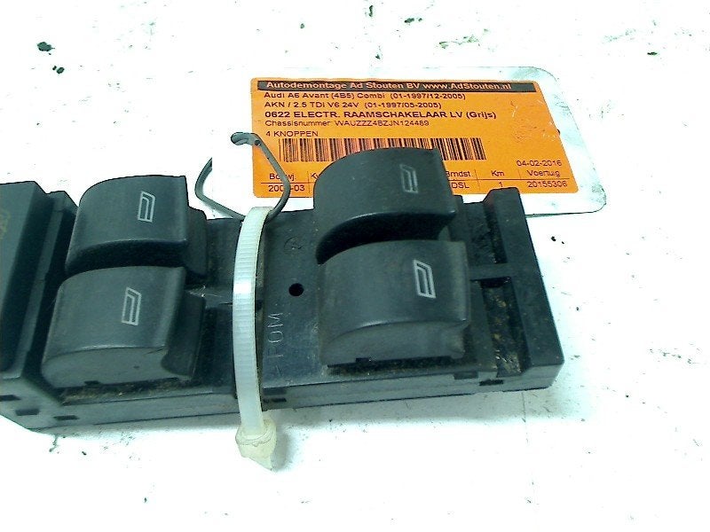 Raamschakelaar Links Voor Audi A6 Avant (C5) 2001, Gebruikt, Auto-Union-Straße  1, Ingolstadt 85057, , Duitsland, Info@audi.de