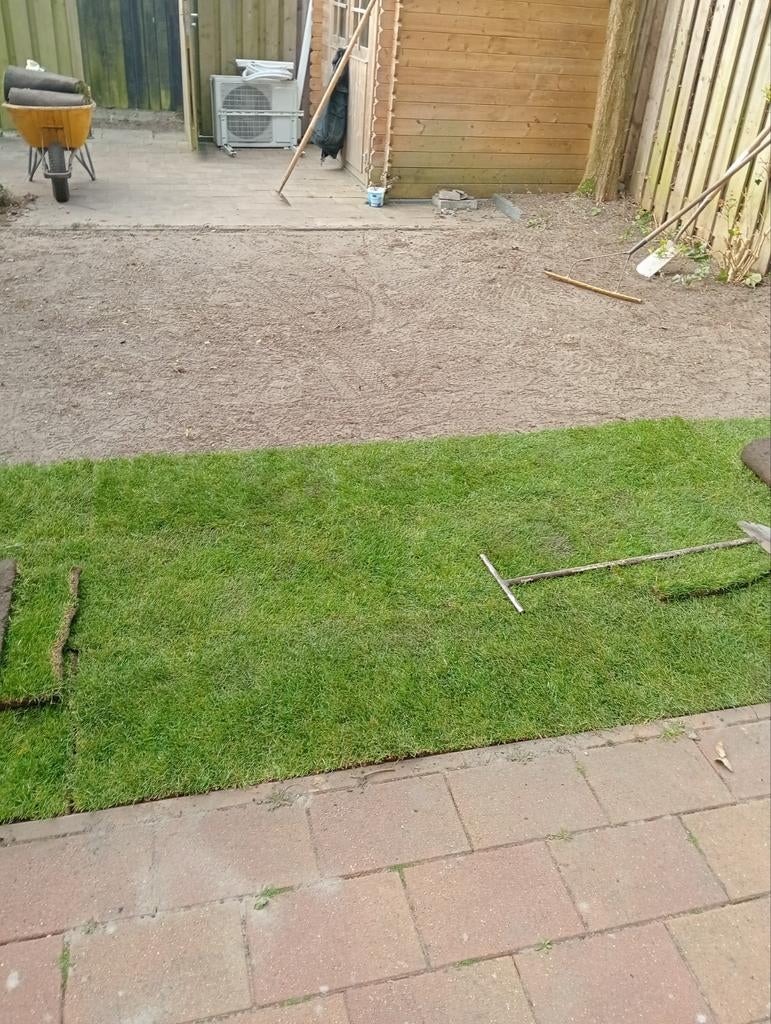 Voetballen?wij leggen uw nieuwe speelgazon Graszoden, Ophalen of Verzenden, Nieuw, 20 m² of meer